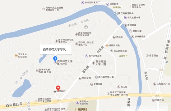 西华师范大学新区地图图片